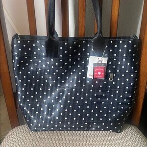 Harveys Black Dottie classic tote